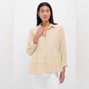 Pomander Place Ashlen Tuckernuck Cream Button Down Shirt